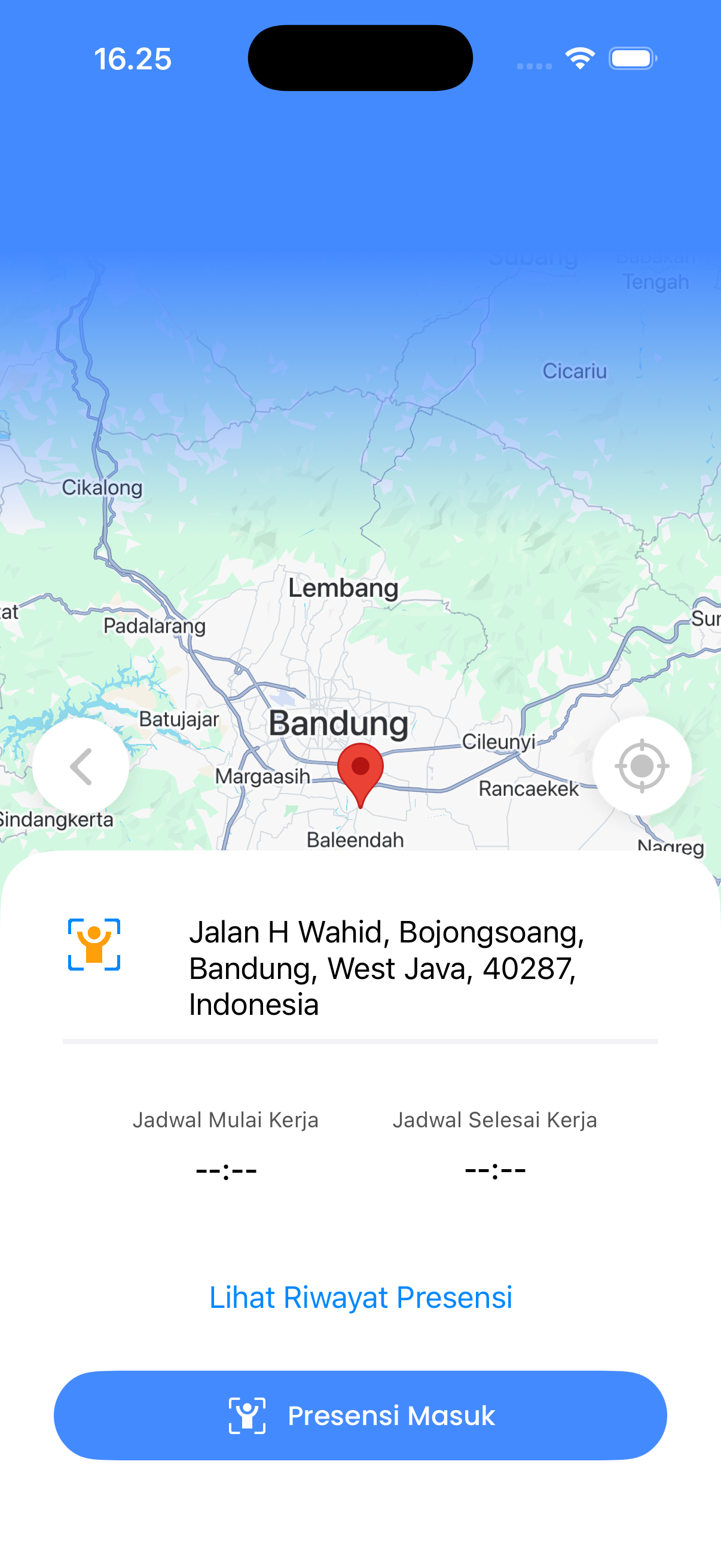 Screenshot Presensi Berbasis Lokasi Epployee.id